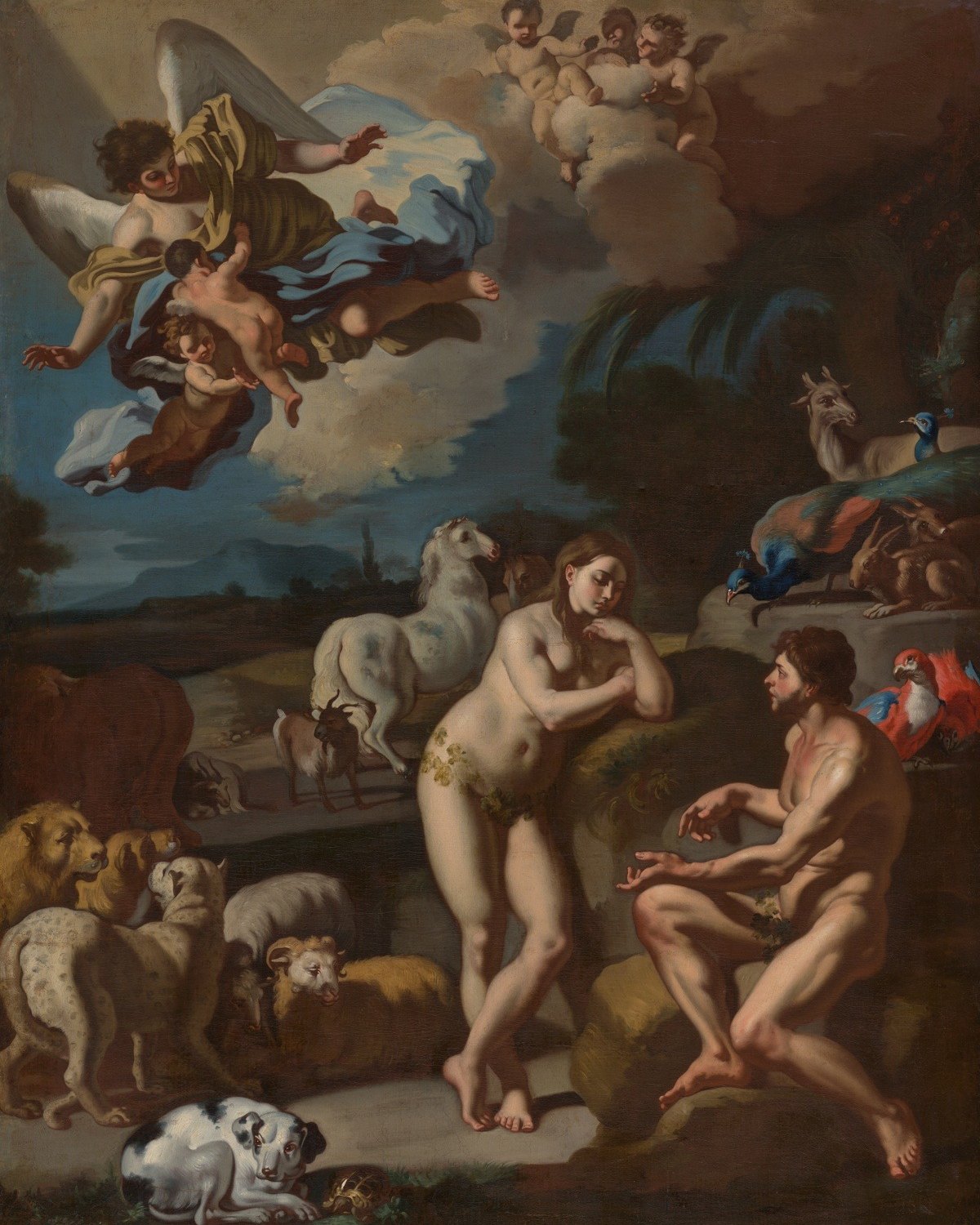 Adam and Eve in Paradise, Francesco Solimena