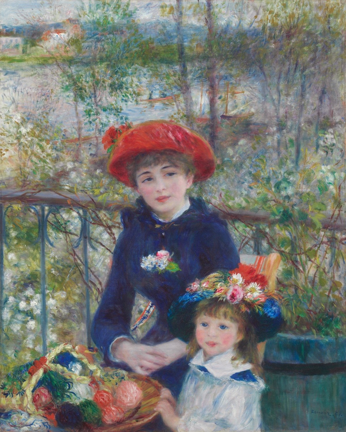 Two Sisters (On the Terrace), Pierre-Auguste Renoir