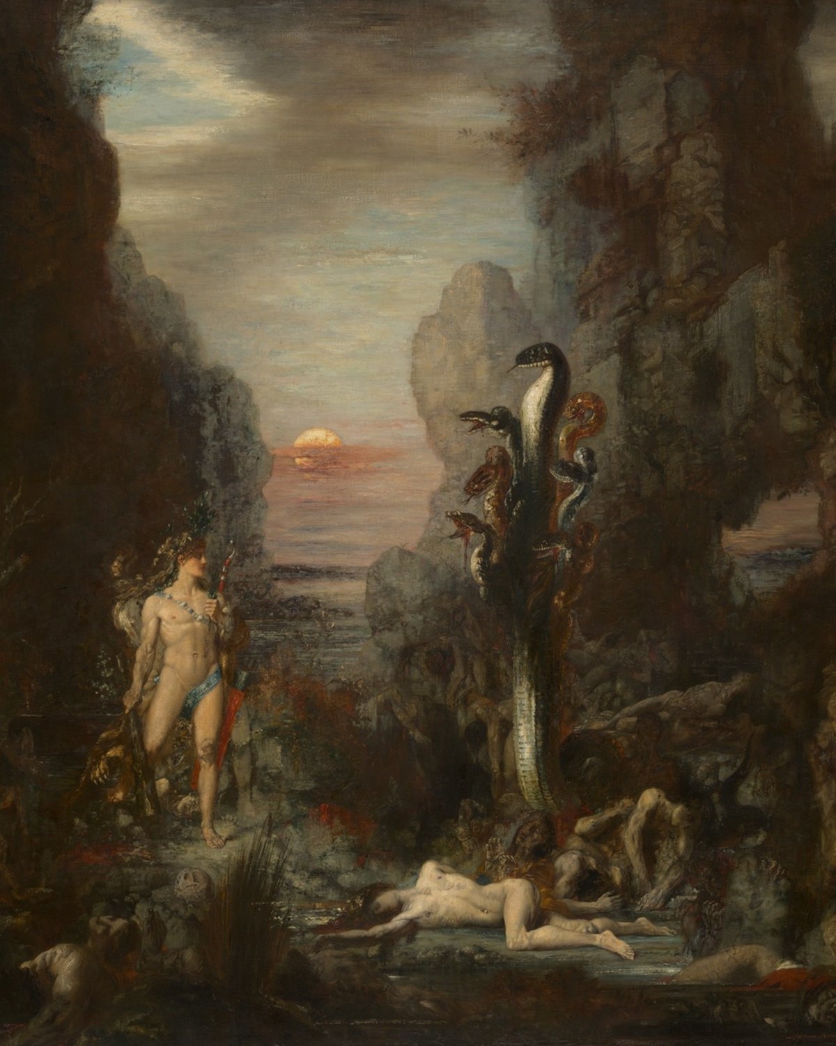 Hercules and the Lernaean Hydra, Gustave Moreau