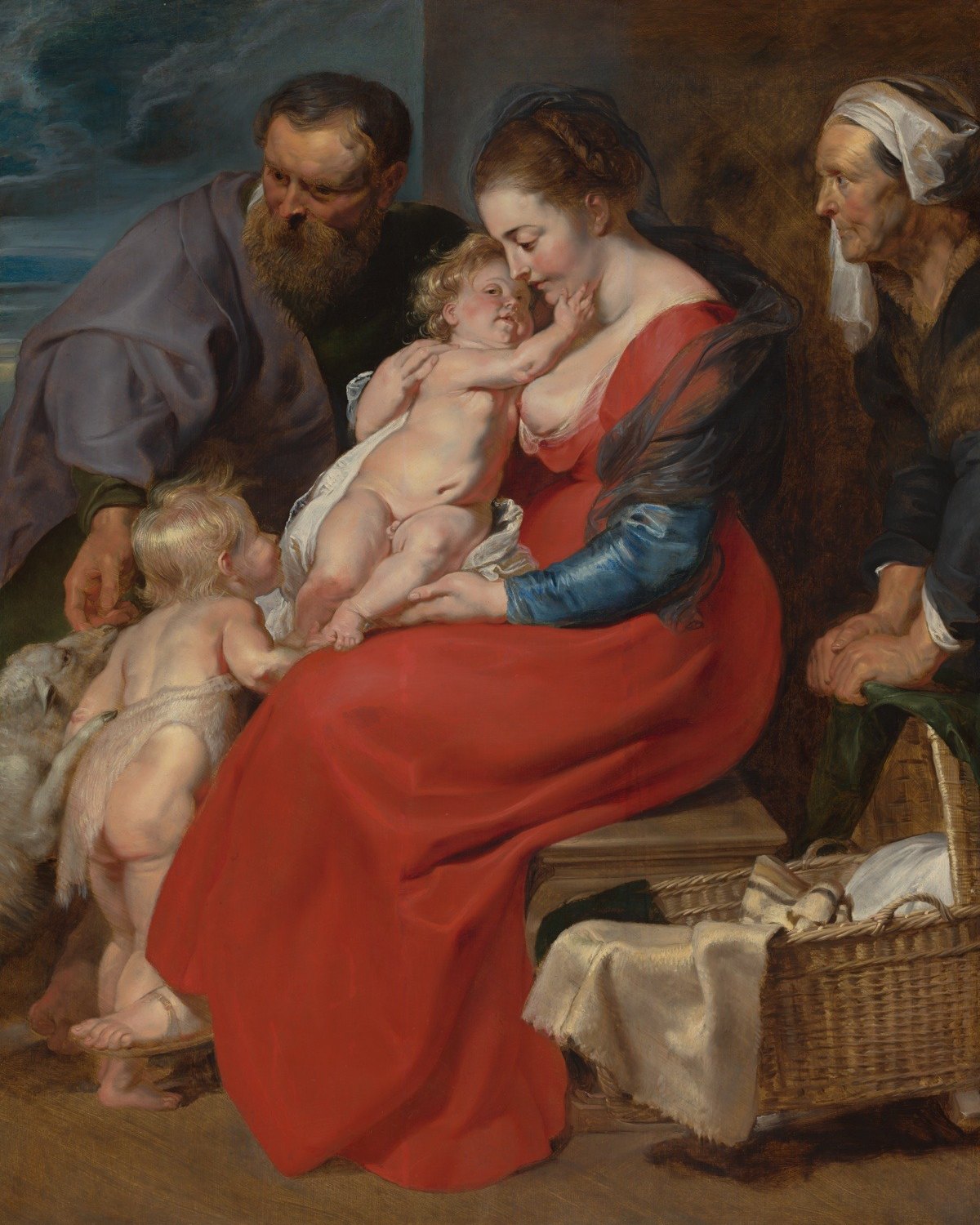 The Holy Family with Saints Elizabeth and John the Baptist, Peter Paul Rubens