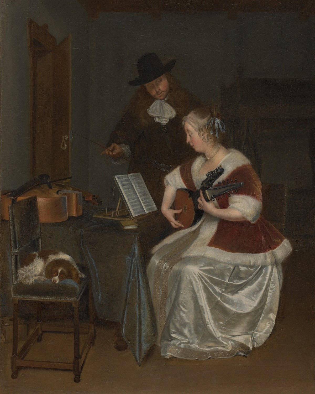 The Music Lesson, Gerard ter Borch the Younger