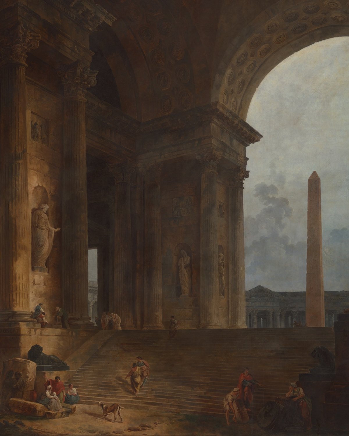 The Obelisk, Hubert Robert