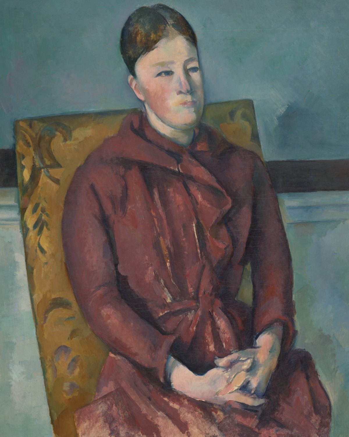Madame Cezanne in a Yellow Chair, Paul Cezanne