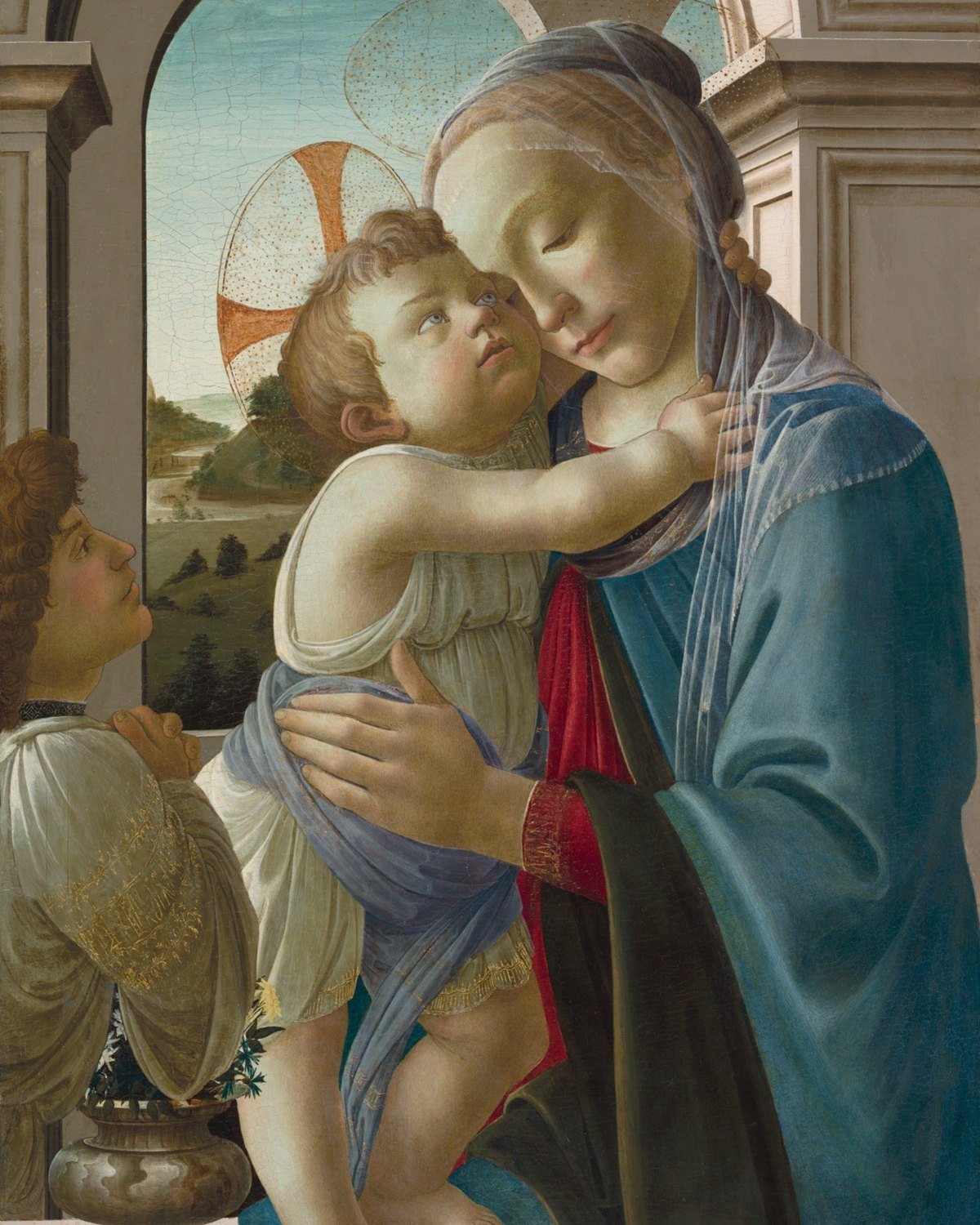 Virgin and Child with an Angel, Sandro Botticelli