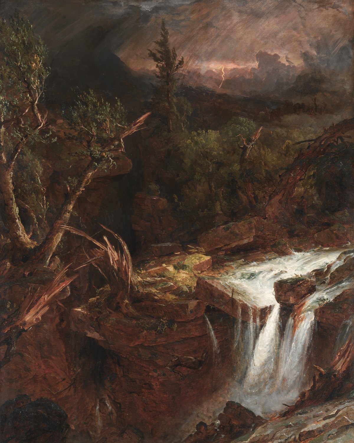 The Clove - A Storm Scene in the Catskill Mountains, Jasper F. Cropsey