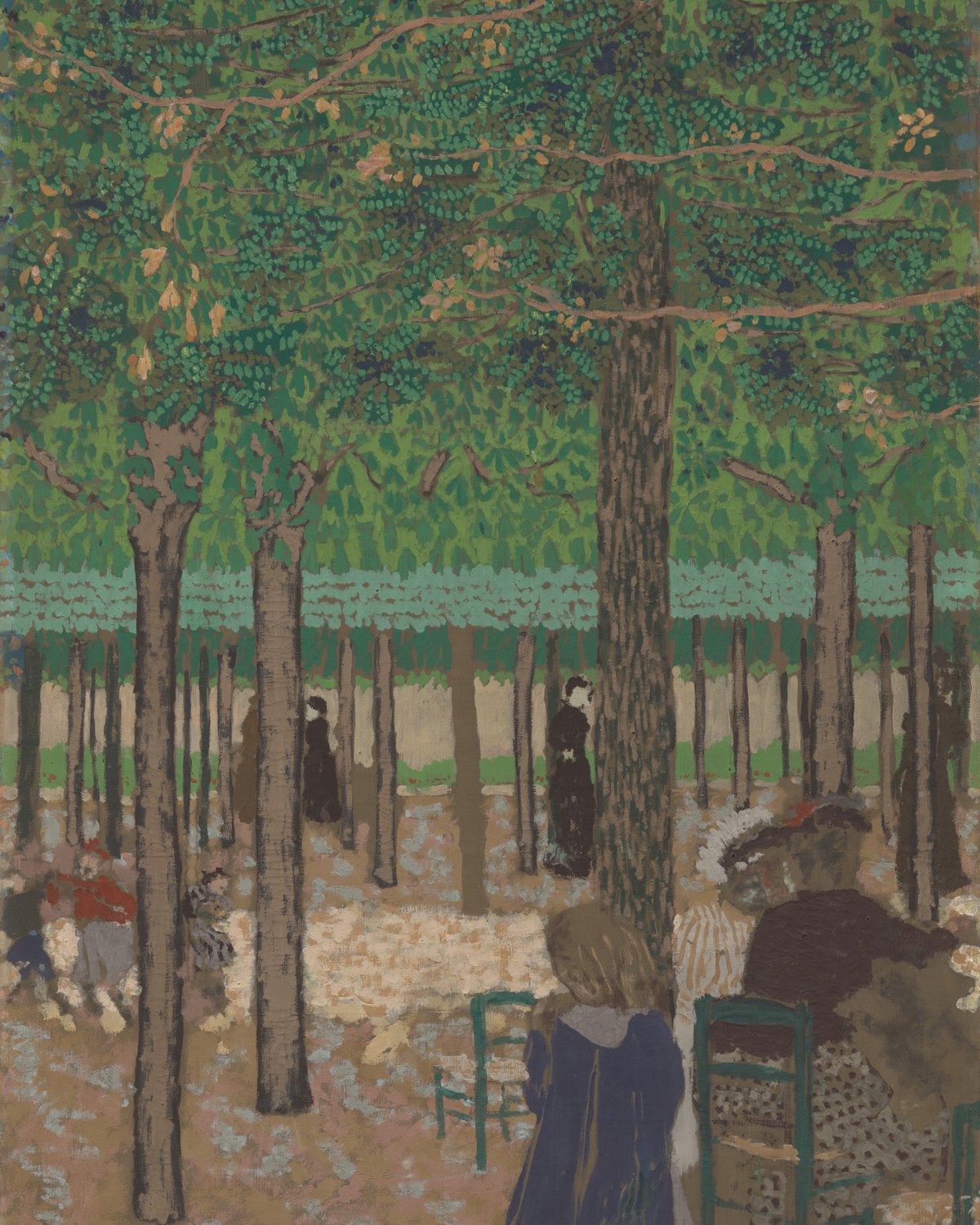 Under the Trees (from "The Public Gardens"), Édouard Vuillard