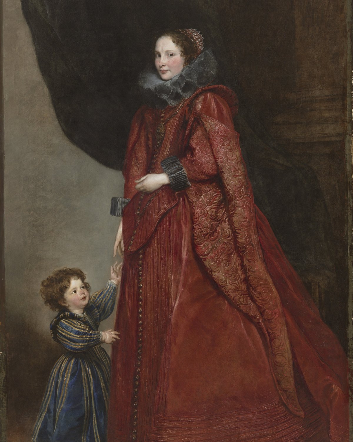 A Genoese Lady with Her Child, Anthony van Dyck