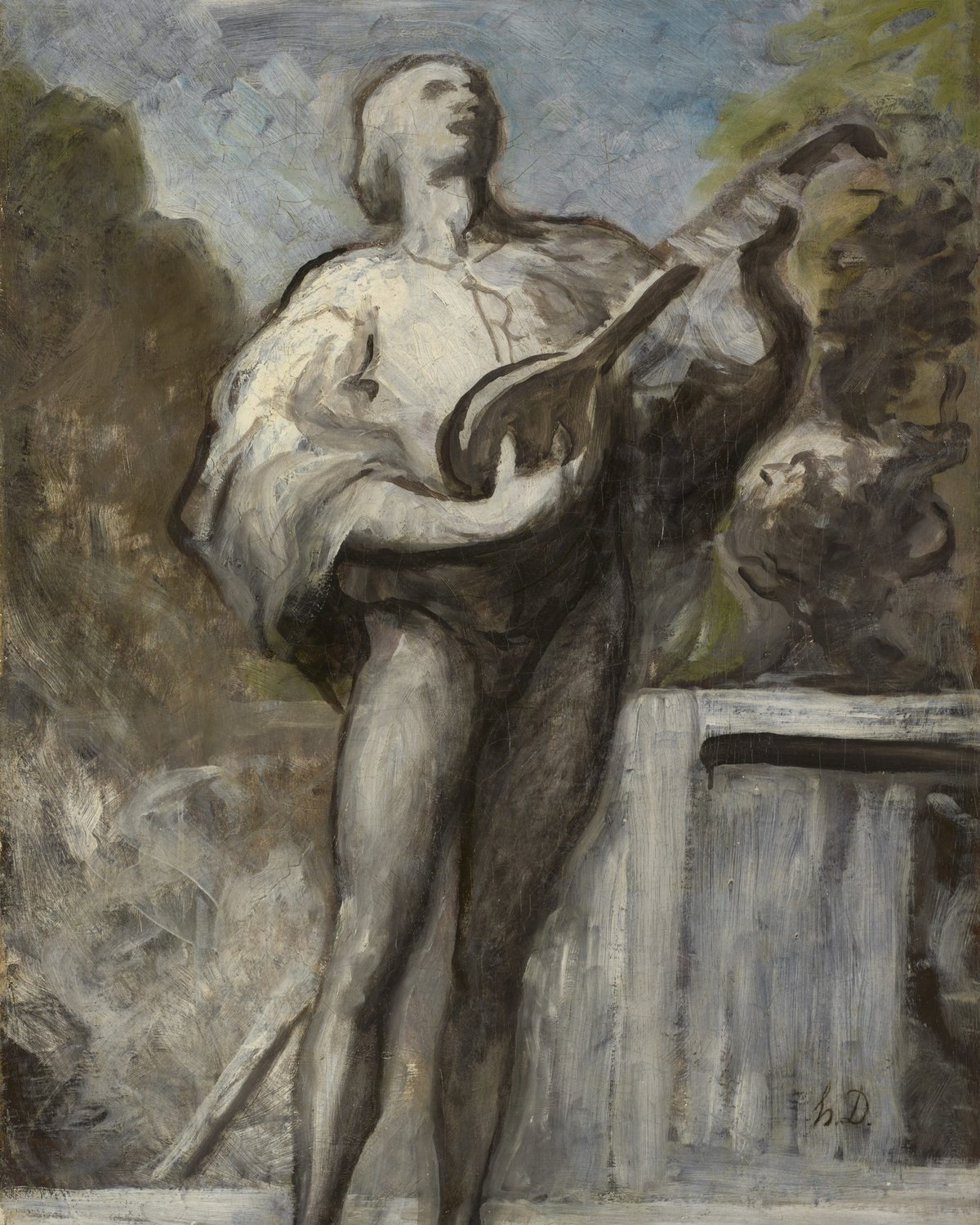 The Troubadour, Honoré Daumier