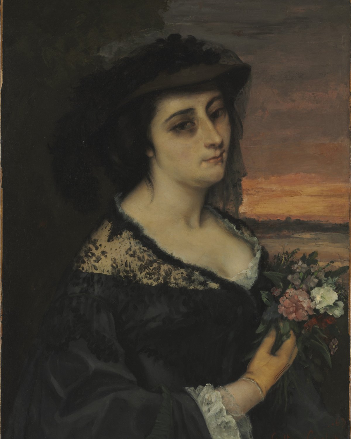 Mme L . . . (Laure Borreau), Gustave Courbet