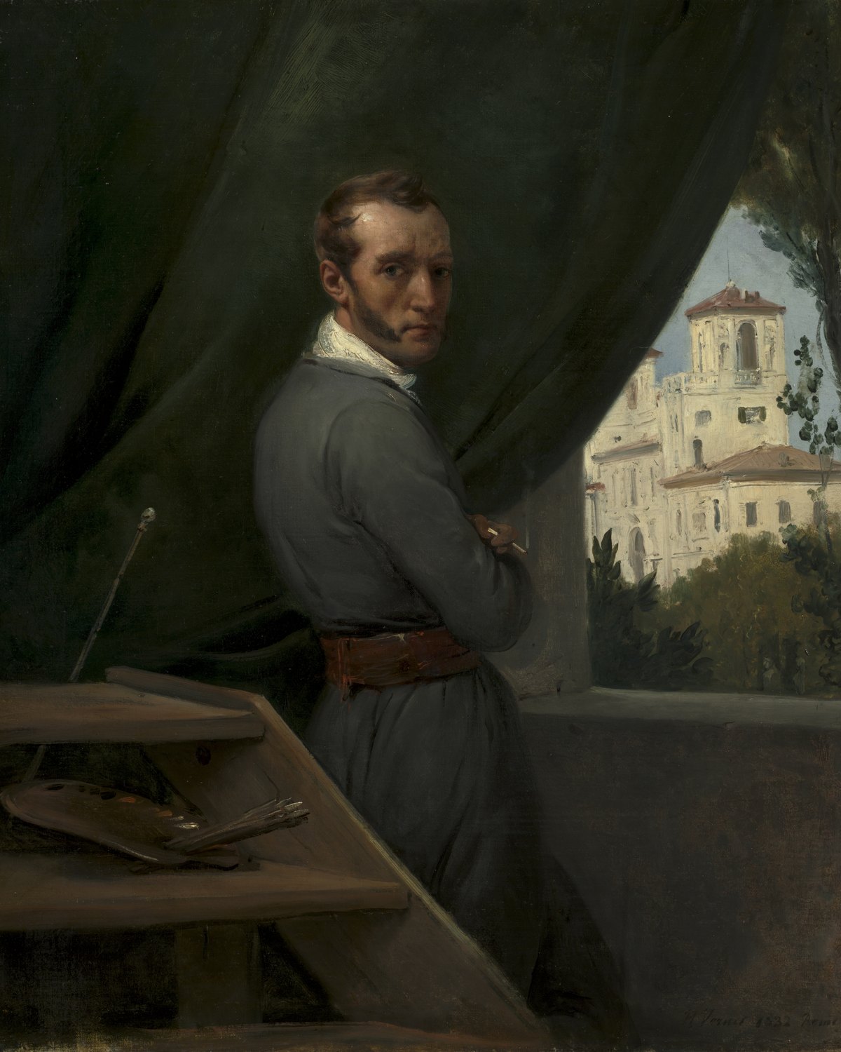 Self-Portrait in Rome, Horace Vernet