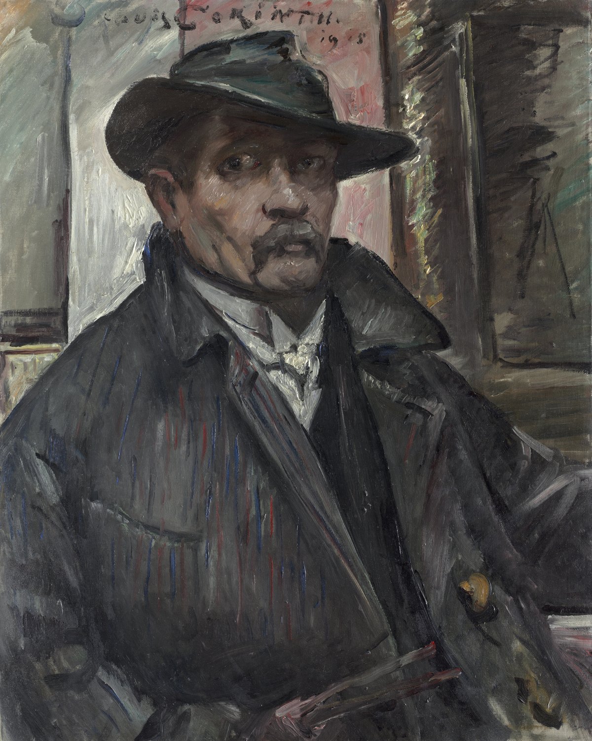 Self-Portrait with Hat and Coat, Lovis Corinth