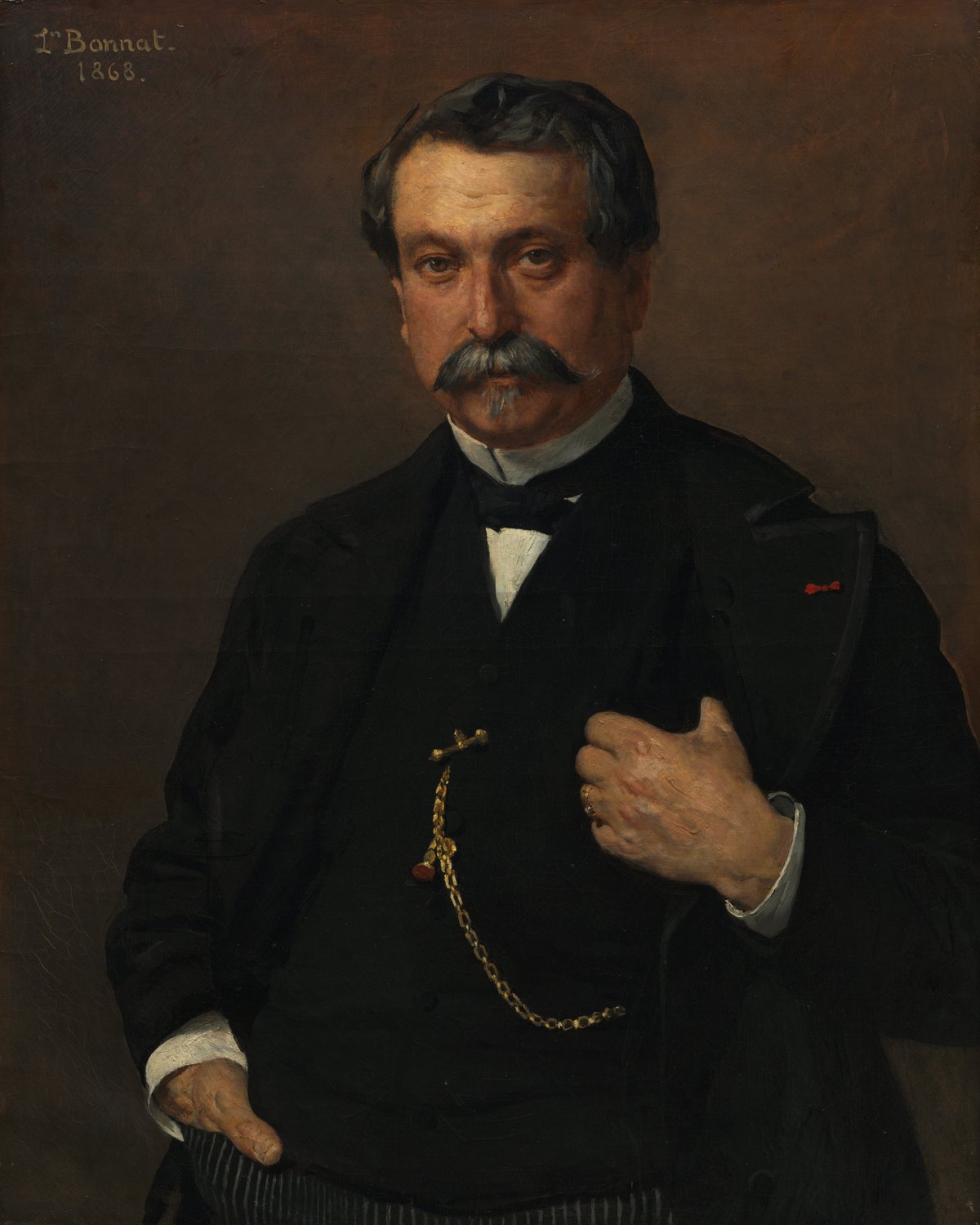 Portrait of Jean Léglise, Merchant, Mayor of Saint-Martin-de-Seignanx, Léon Bonnat