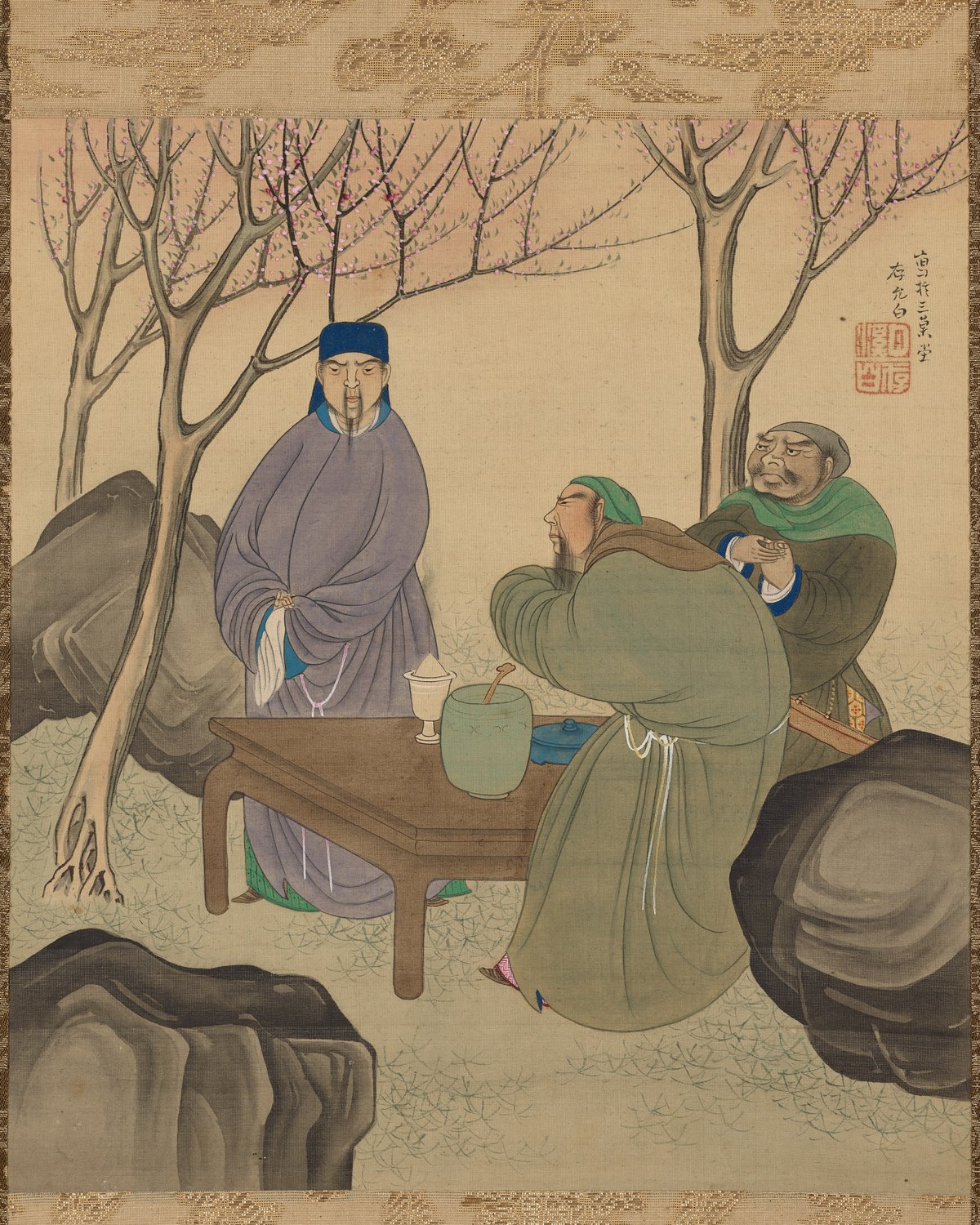 Oath of the Peach Garden, from Romance of the Three Kingdoms, Matsumura Goshun