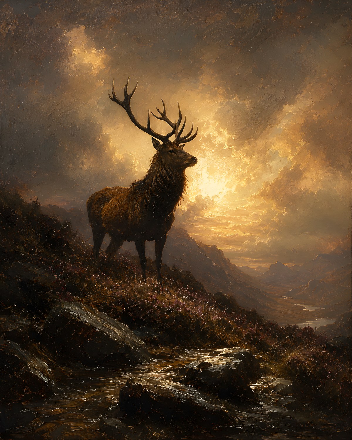Stag in the Mist, Maison Soleil