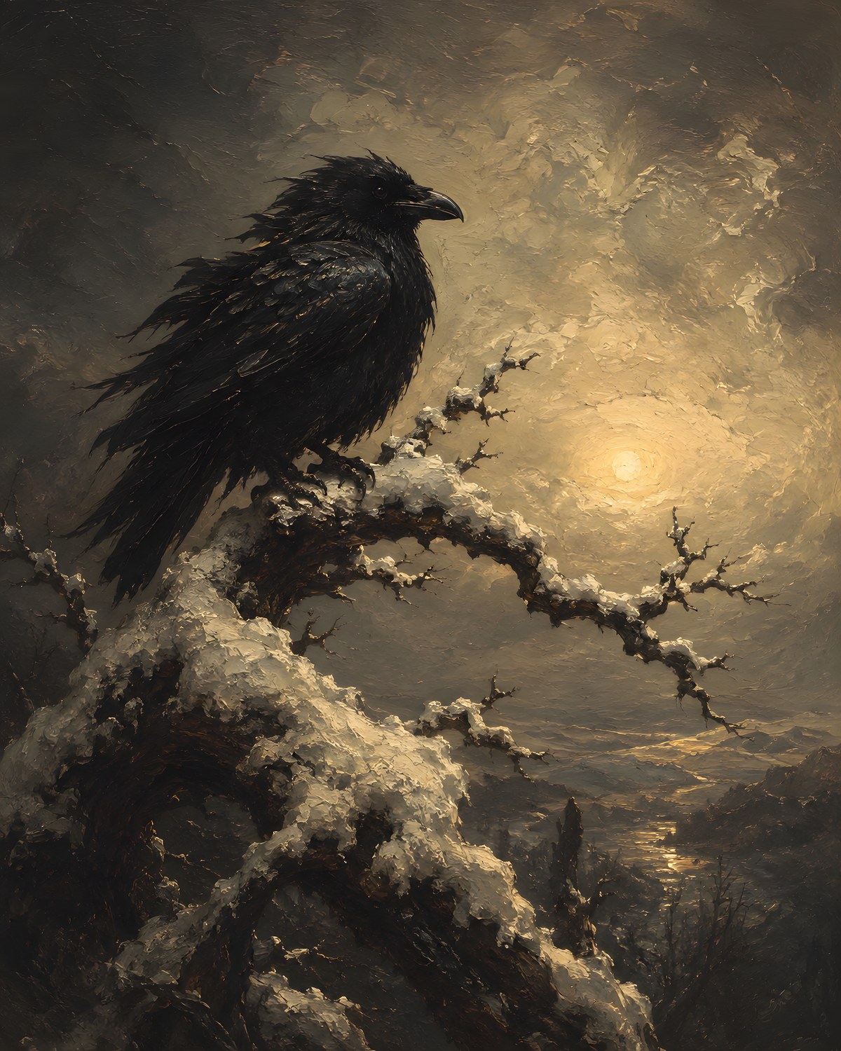 Raven in Winter, Maison Soleil