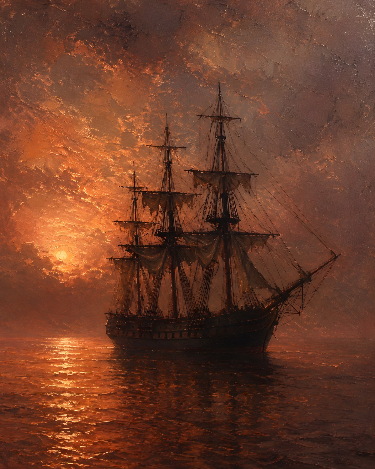 Ship at Dawn, Maison Soleil