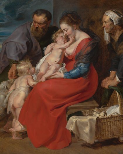 The Holy Family with Saints Elizabeth and John the Baptist — Peter Paul Rubens