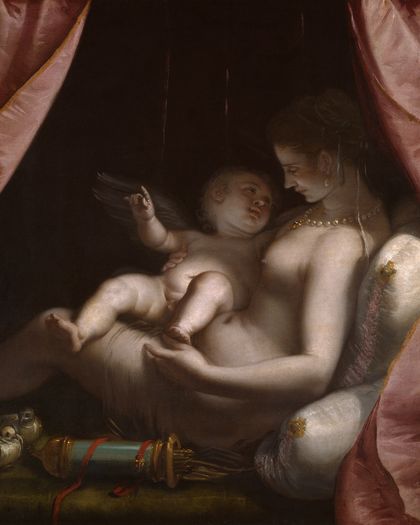 Venus and Cupid — Luca Cambiaso