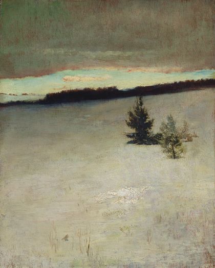Snow Field, Morning, Roxbury — John La Farge