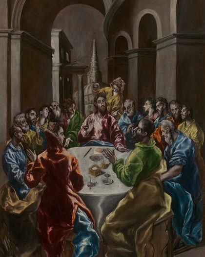 The Feast in the House of Simon — El Greco (Doménikos Theotokópoulos) and workshop