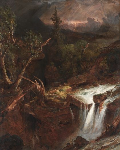 The Clove - A Storm Scene in the Catskill Mountains — Jasper F. Cropsey