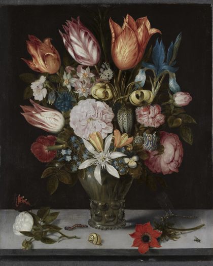 Flowers in a Glass — Ambrosius Bosschaert