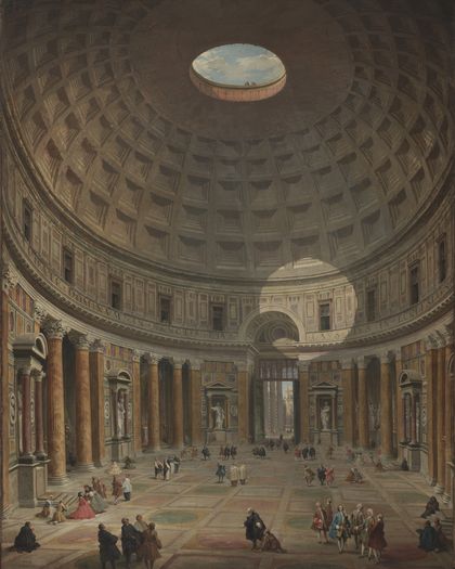Interior of the Pantheon, Rome — Giovanni Paolo Panini