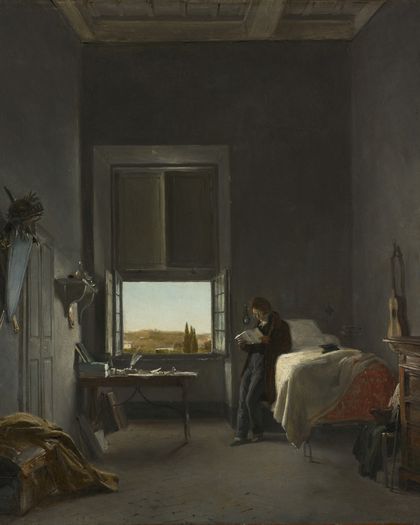 The Artist in His Room at the Villa Medici, Rome — Léon Cogniet