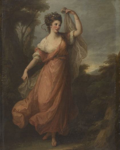 A Dancing Young Woman as Terpsichore — Angelica Kauffmann